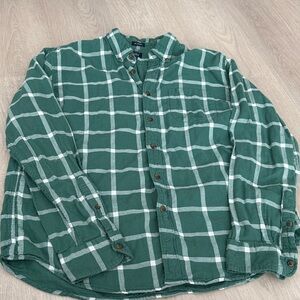 J. Crew Forest Green Checkered Men's Shirt